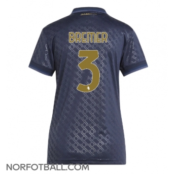Billige Fotballdrakt Juventus Gleison Bremer #3 Replika Tredjedrakt Dame 2024-25 Kortermet